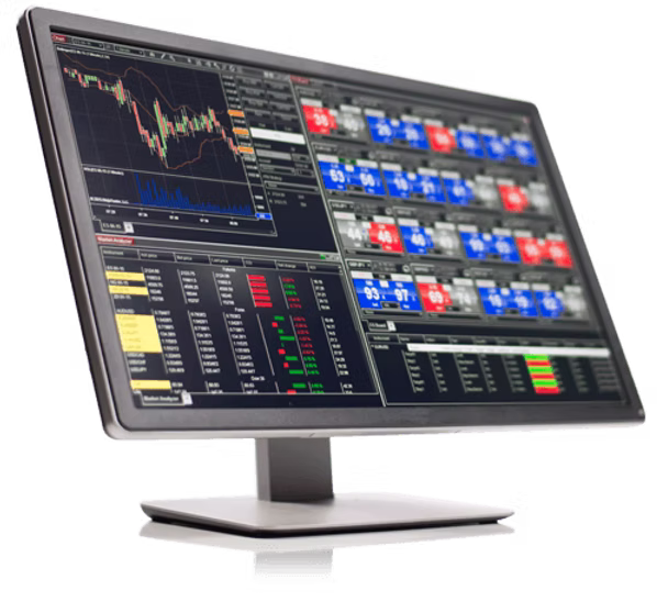 NinjaTrader 8 trading platform on a monitor